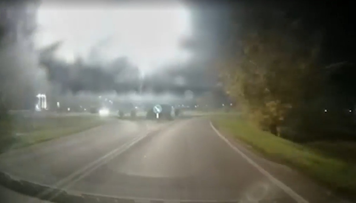 Vzhled bolidu v Itálii: Zelený meteor na obloze