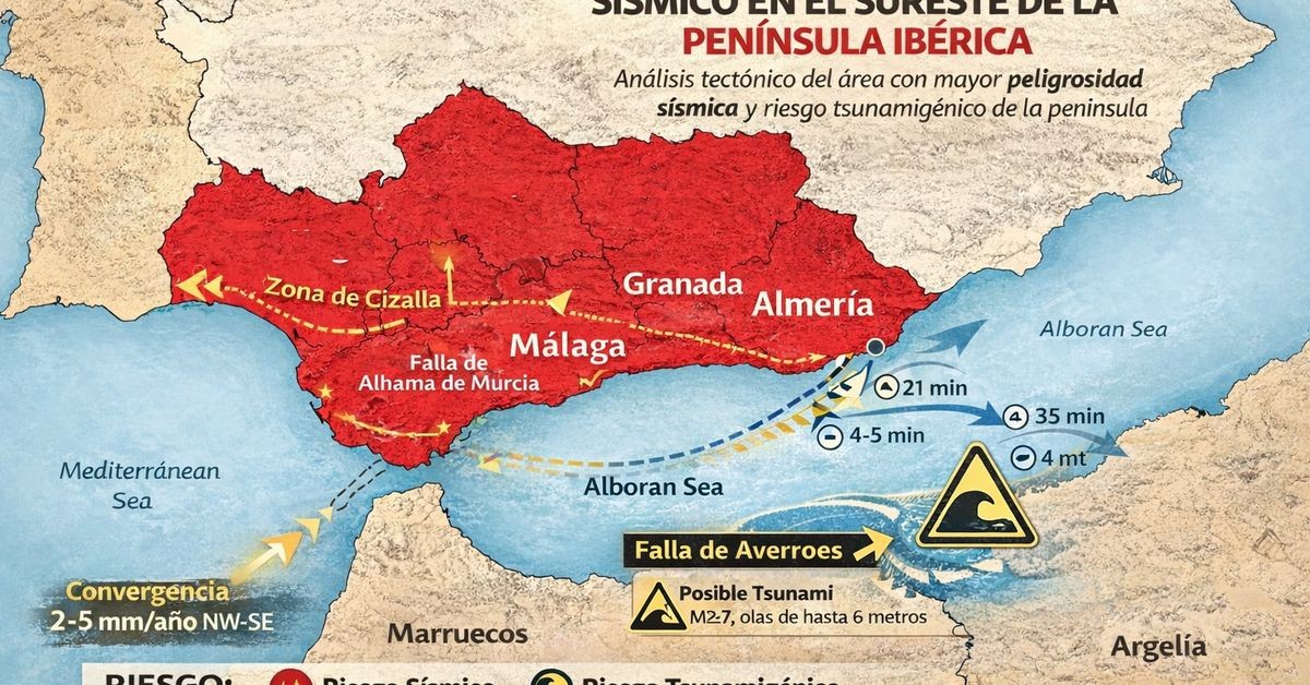 Kolize Afriky a Evropy: Málaga, Almería, Granada a Murcia jako srdce seismické aktivity Španělska