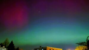 Možnost pozorování polární záře nad Braunschweigem