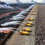 Obrana Islandie: Vybudování obřích zdí proti lávě