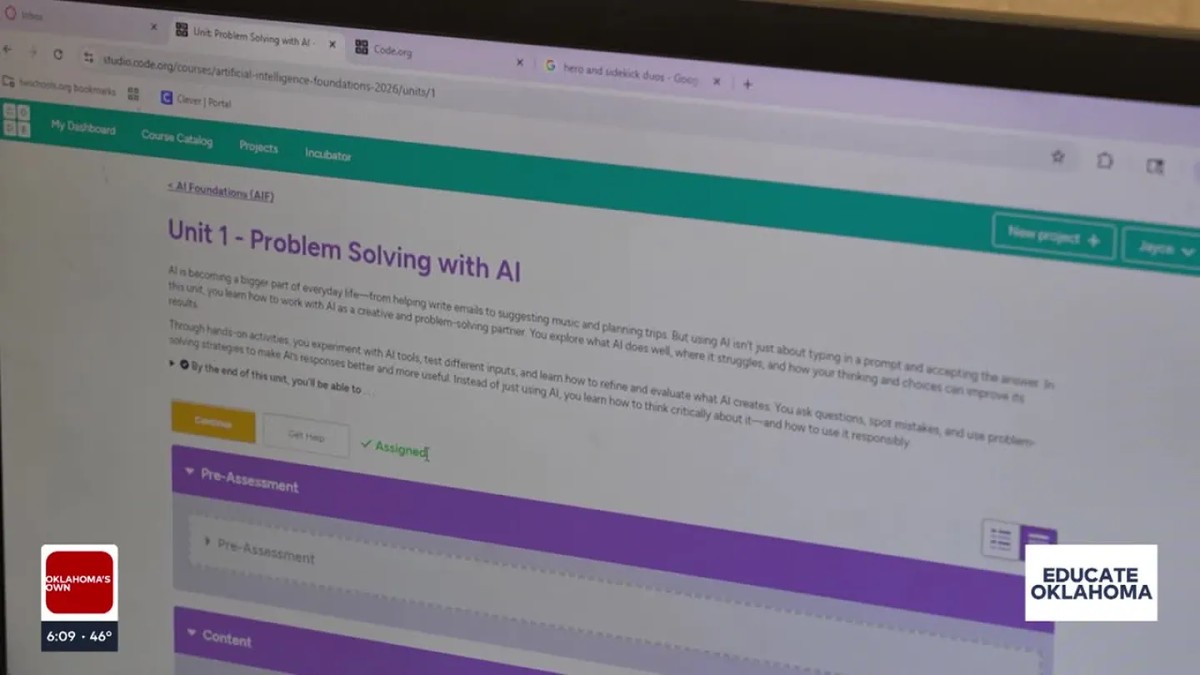 Oklahoma škola implementuje umělou inteligenci pro budoucí pracovní sílu