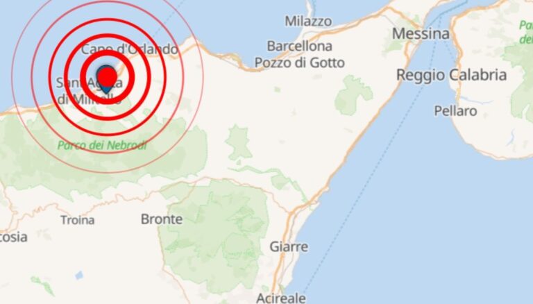 Silný zemětřesení v Messině zaznamenané až v Catanii a Enna: Strach a lidé na ulicích