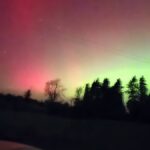 Ukázky severní záře v Irsku