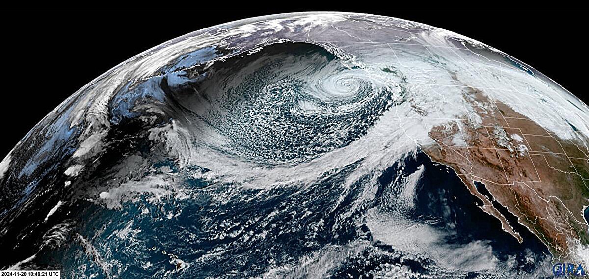 Změna zimních tras bouří v severním Pacifiku směřuje k pólu rychleji, než se předpovídalo